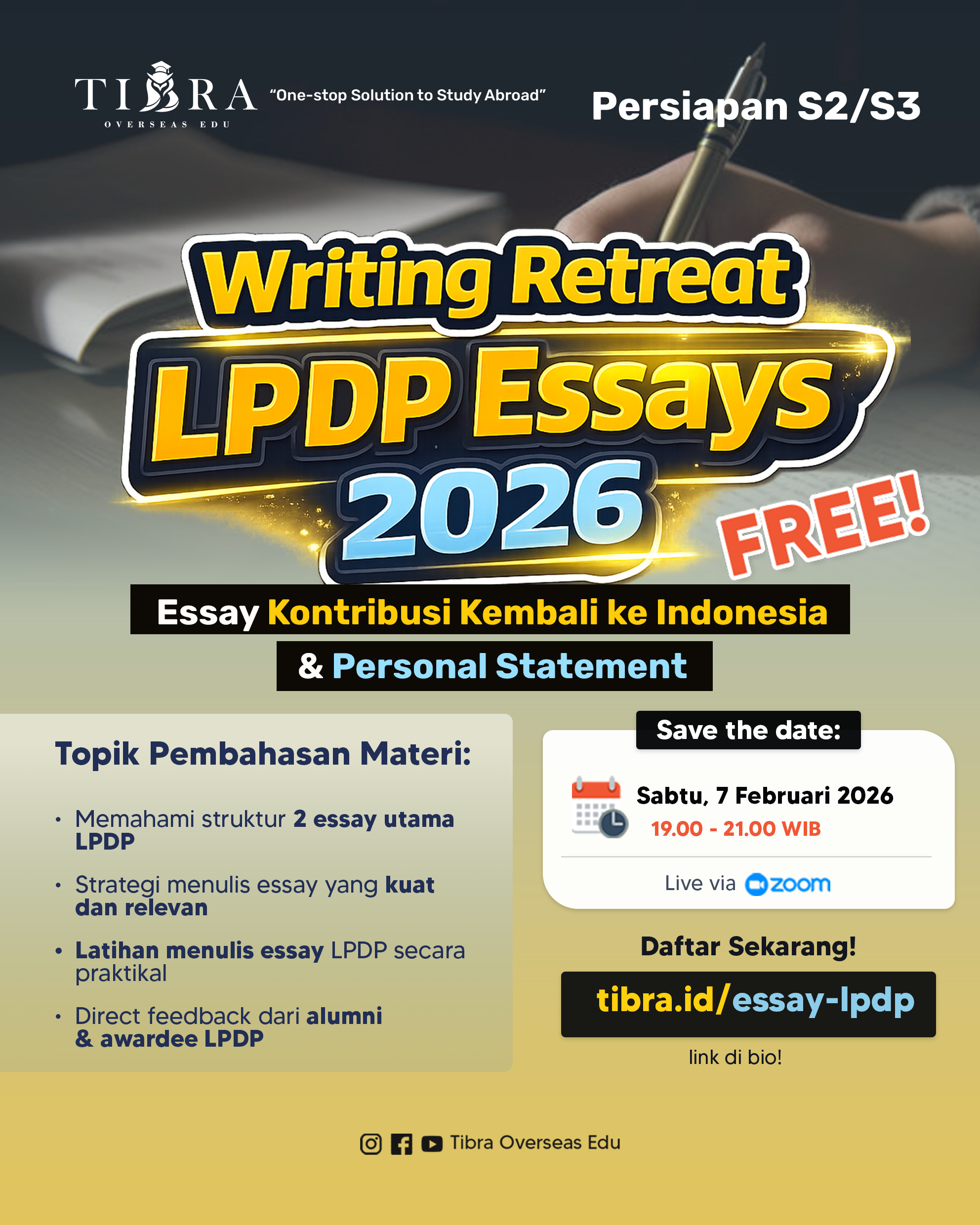 OLD --- Writing Retreat: LPDP Essay 2026
