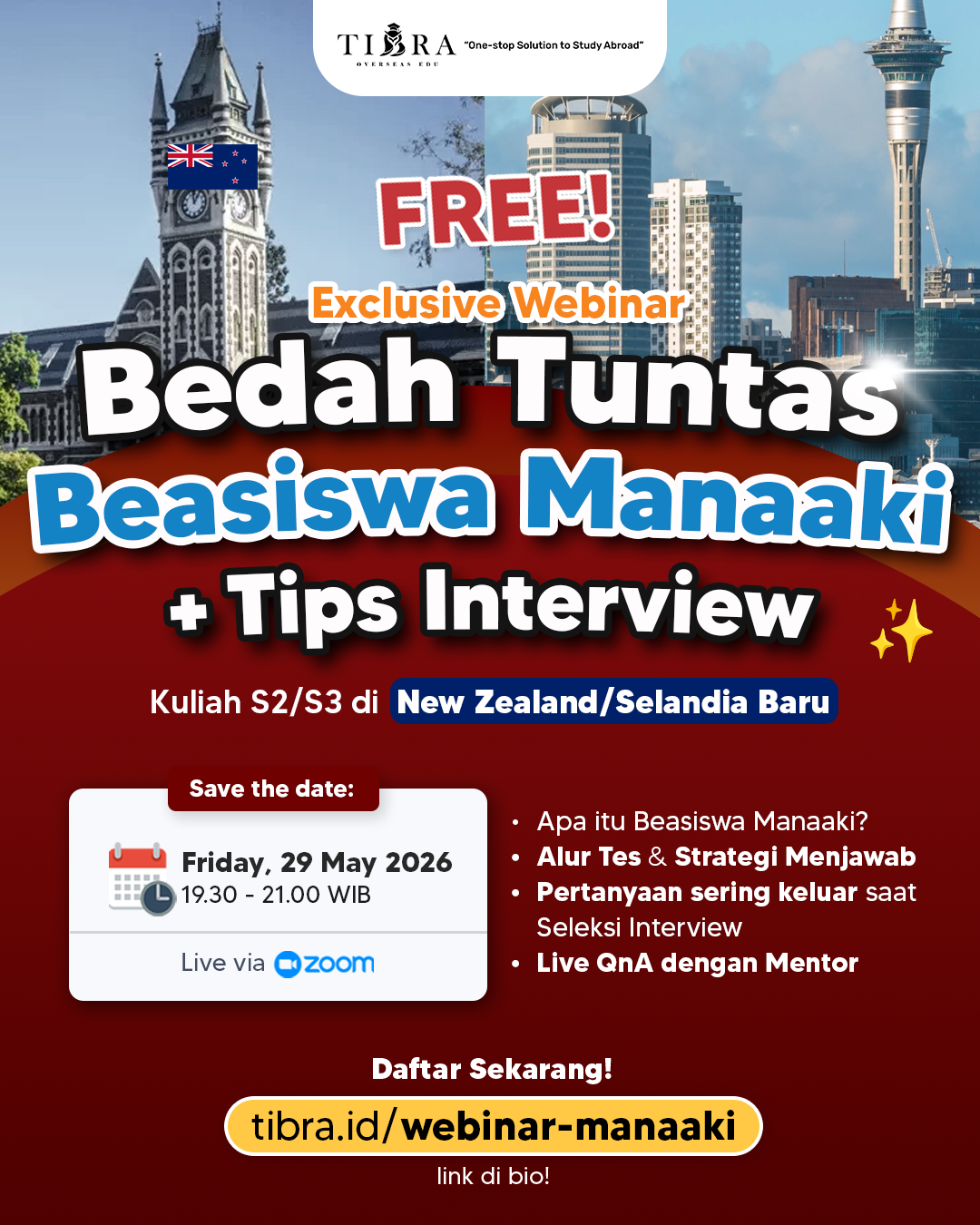 Bedah Tuntas Beasiswa Manaaki New Zealand + Interview Strategy
